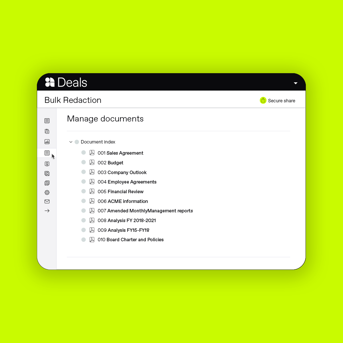 Seamlessly redact over 500 documents in minutes