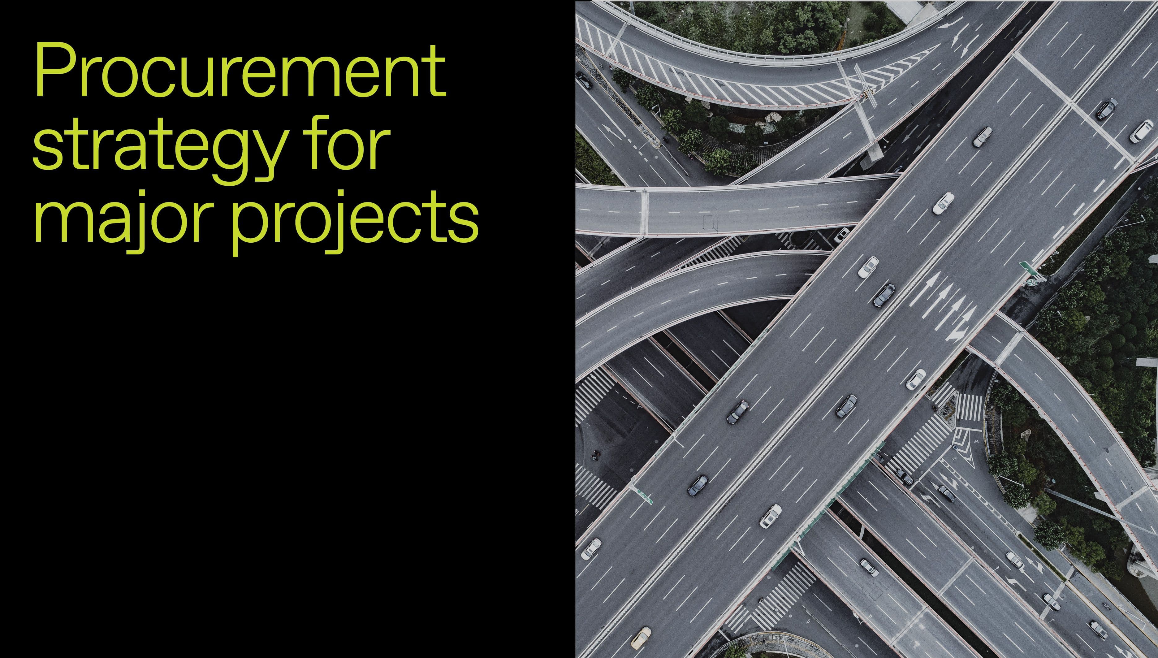 How to develop a procurement strategy for major projects