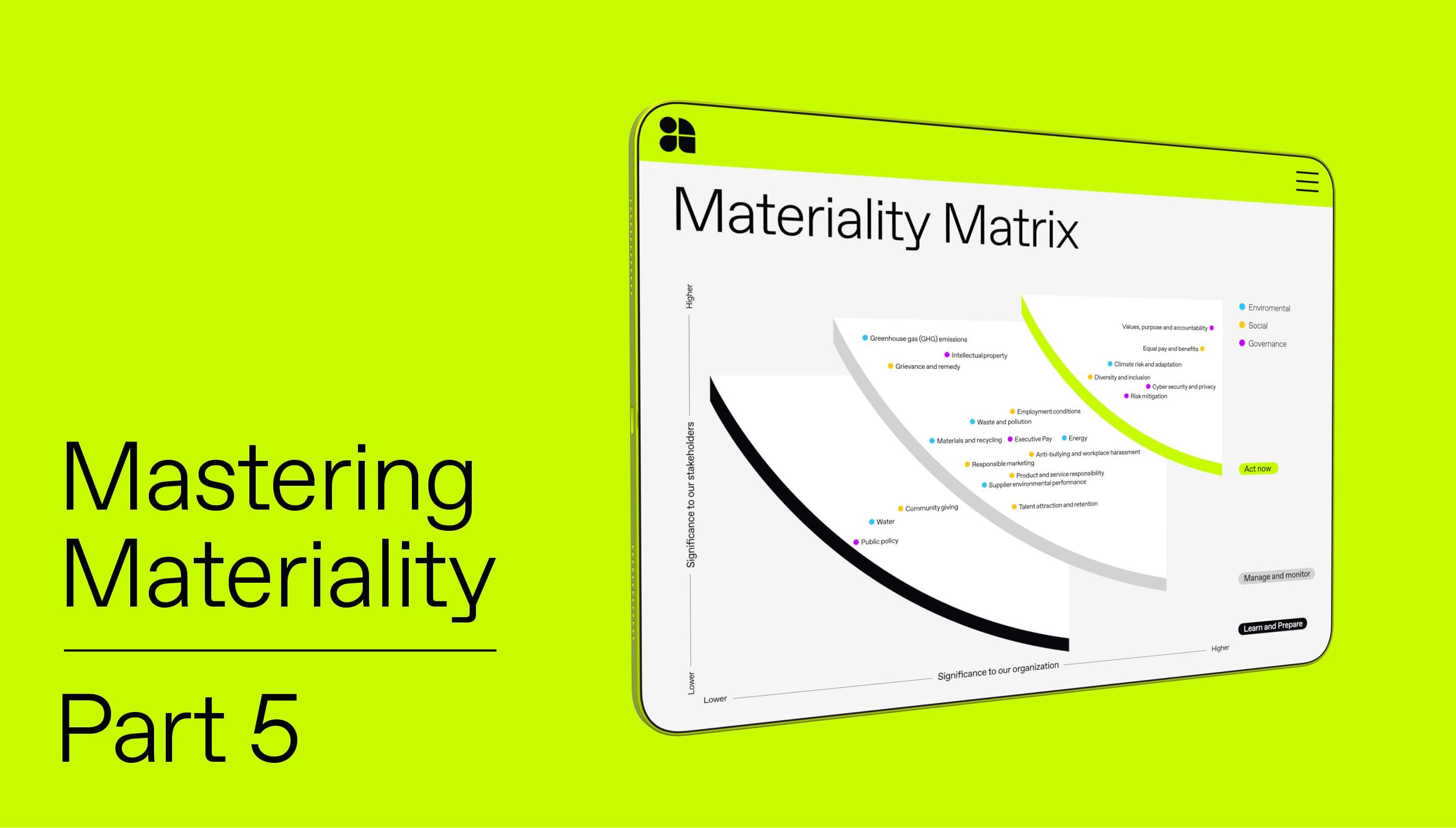 Mastering Materiality Part 5: Interpreting your Materiality Matrix