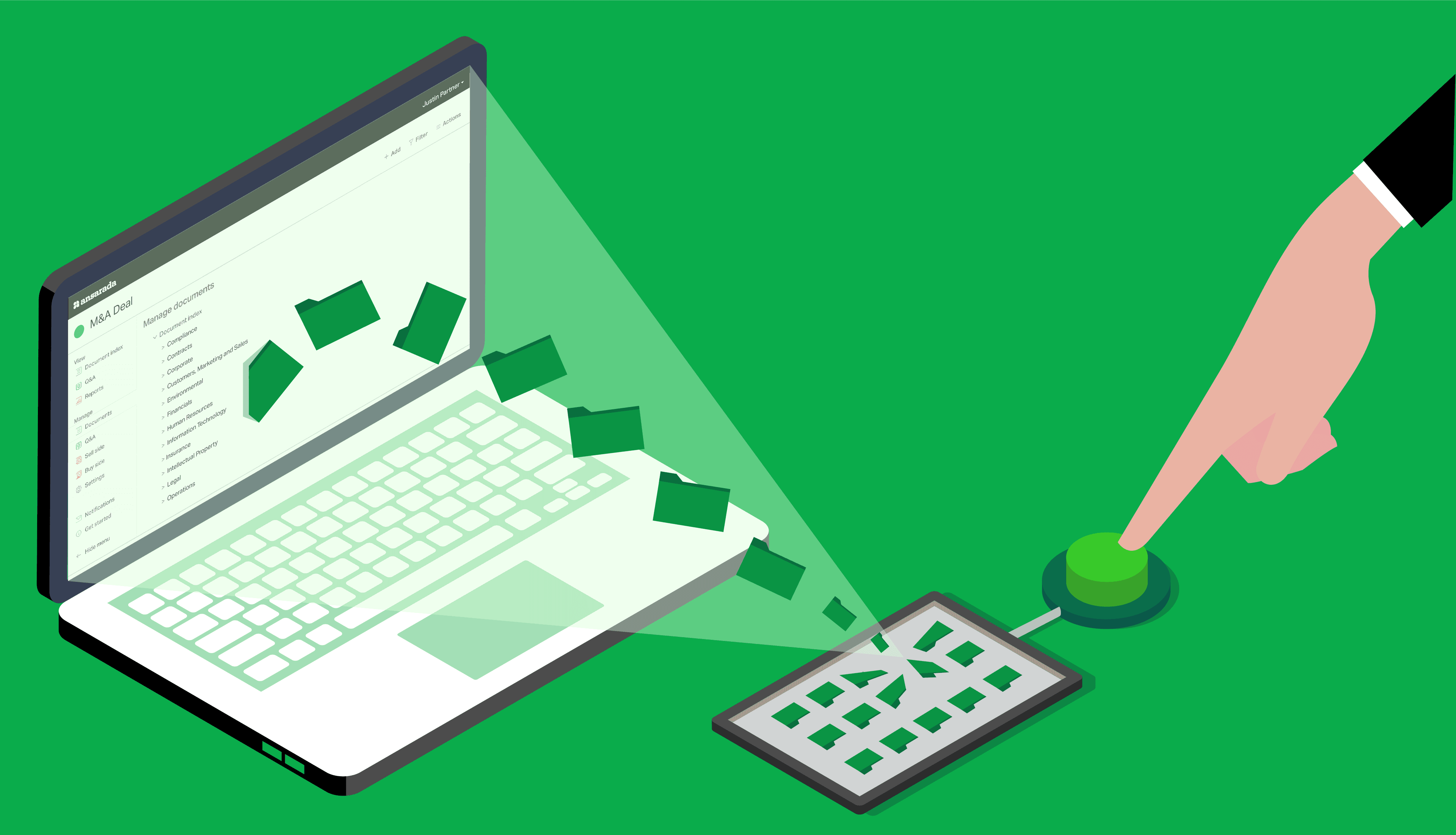 The new feature that is blowing customers’ minds: Go from structured IRL to instant Data Room execution