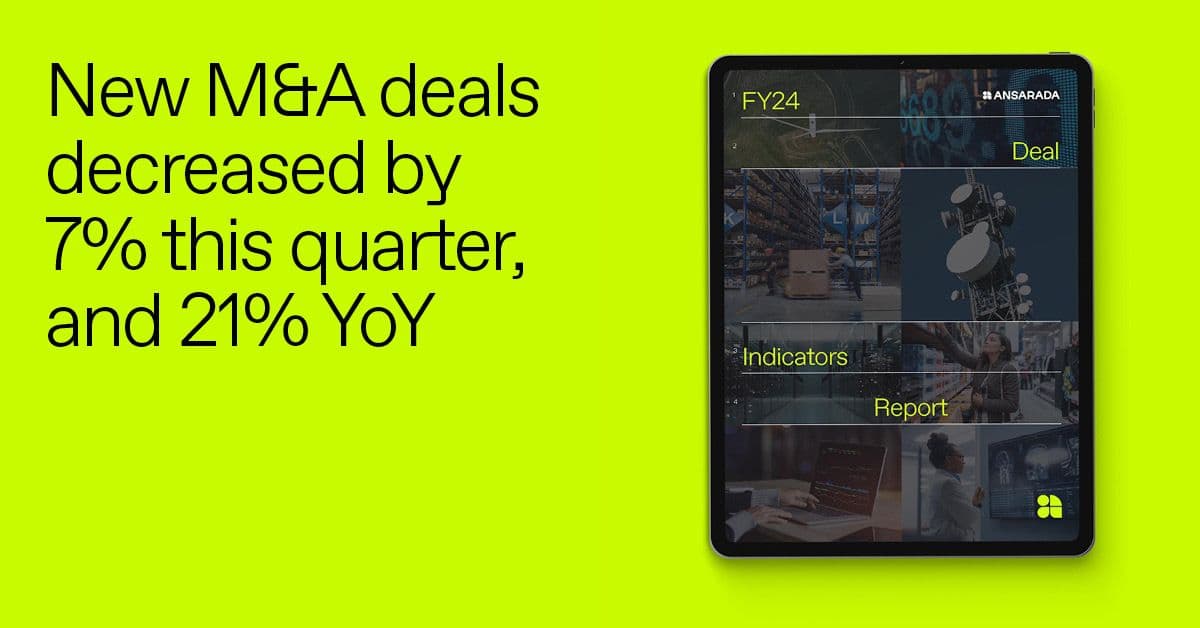 M&A growth rates normalize after recent bumper years